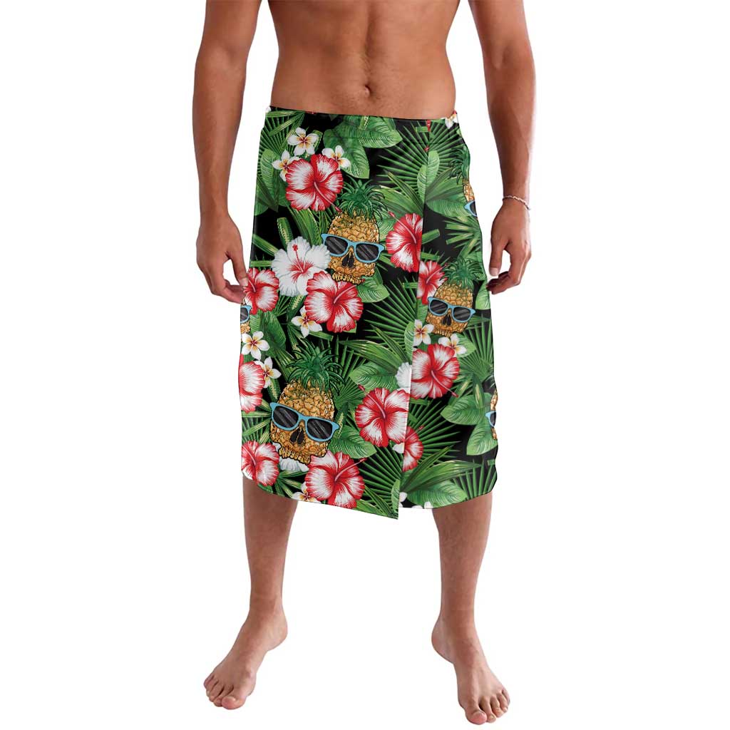 Pineapple Skull Aloha Hawaii Lavalava Summer Vibes Tropical Seamless Pattern - Polynesian Pride