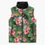 Pineapple Skull Aloha Hawaii Sleeveless Puffer Jacket Summer Vibes Tropical Seamless Pattern - Polynesian Pride