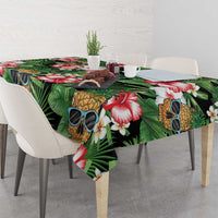 Pineapple Skull Aloha Hawaii Tablecloth Summer Vibes Tropical Seamless Pattern LT14 - Polynesian Pride