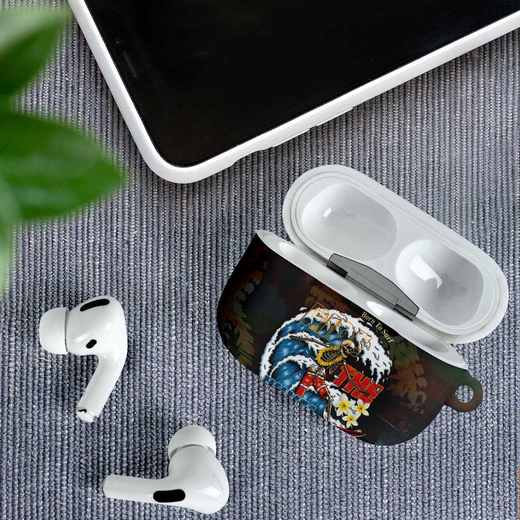 Aloha Hawaii Surfing Skull AirPods Case Shaka Skeleton Ride The Waves - Polynesian Pride