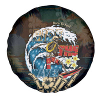 Aloha Hawaii Surfing Skull Spare Tire Cover Shaka Skeleton Ride The Waves - Polynesian Pride