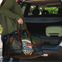 Aloha Hawaii Surfing Skull Travel Bag Shaka Skeleton Ride The Waves - Polynesian Pride