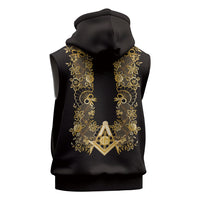 Personalised Filipino Freemasonry Sleeveless Zip Hoodie Masonic Barong Tagalog Inspired Ivory White LT14 - Polynesian Pride