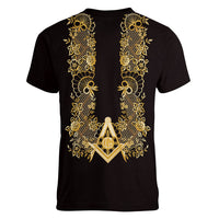 Personalised Filipino Freemasonry Women V-Neck T-Shirt Masonic Barong Tagalog Inspired Ivory White LT14 - Polynesian Pride