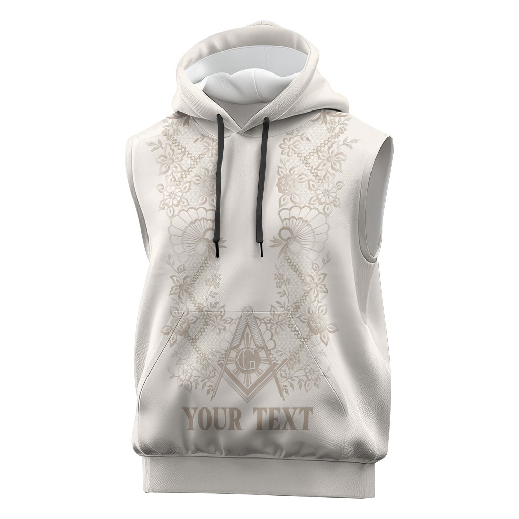Personalised Filipino Freemasonry Sleeveless Hoodie Masonic Barong Tagalog Inspired Black LT14 Black - Polynesian Pride