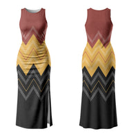 Kaokao Maori Tukutuku Inspired New Zealand Couples Matching Tank Maxi Dress and Hawaiian Shirt LT14 - Polynesian Pride