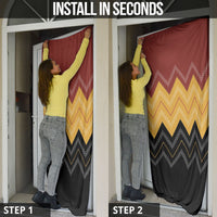Kaokao Maori Tukutuku Inspired New Zealand Door Cover