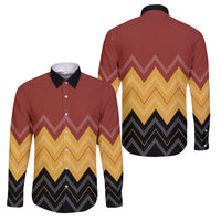 Kaokao Maori Tukutuku Inspired New Zealand Family Matching Long Sleeve Bodycon Dress and Hawaiian Shirt LT14 Dad's Shirt - Long Sleeve Multicolor - Polynesian Pride