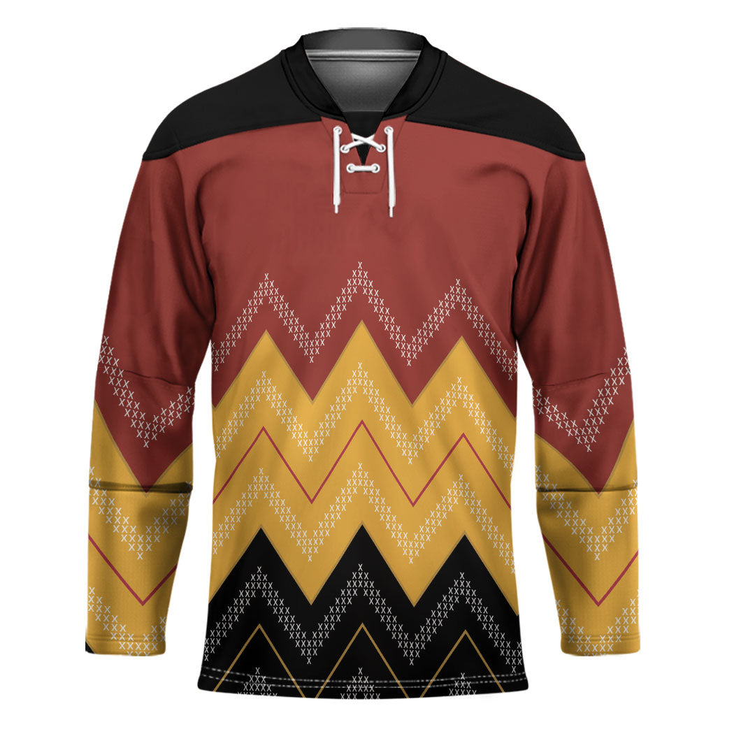 Kaokao Maori Tukutuku Inspired New Zealand Hockey Jersey