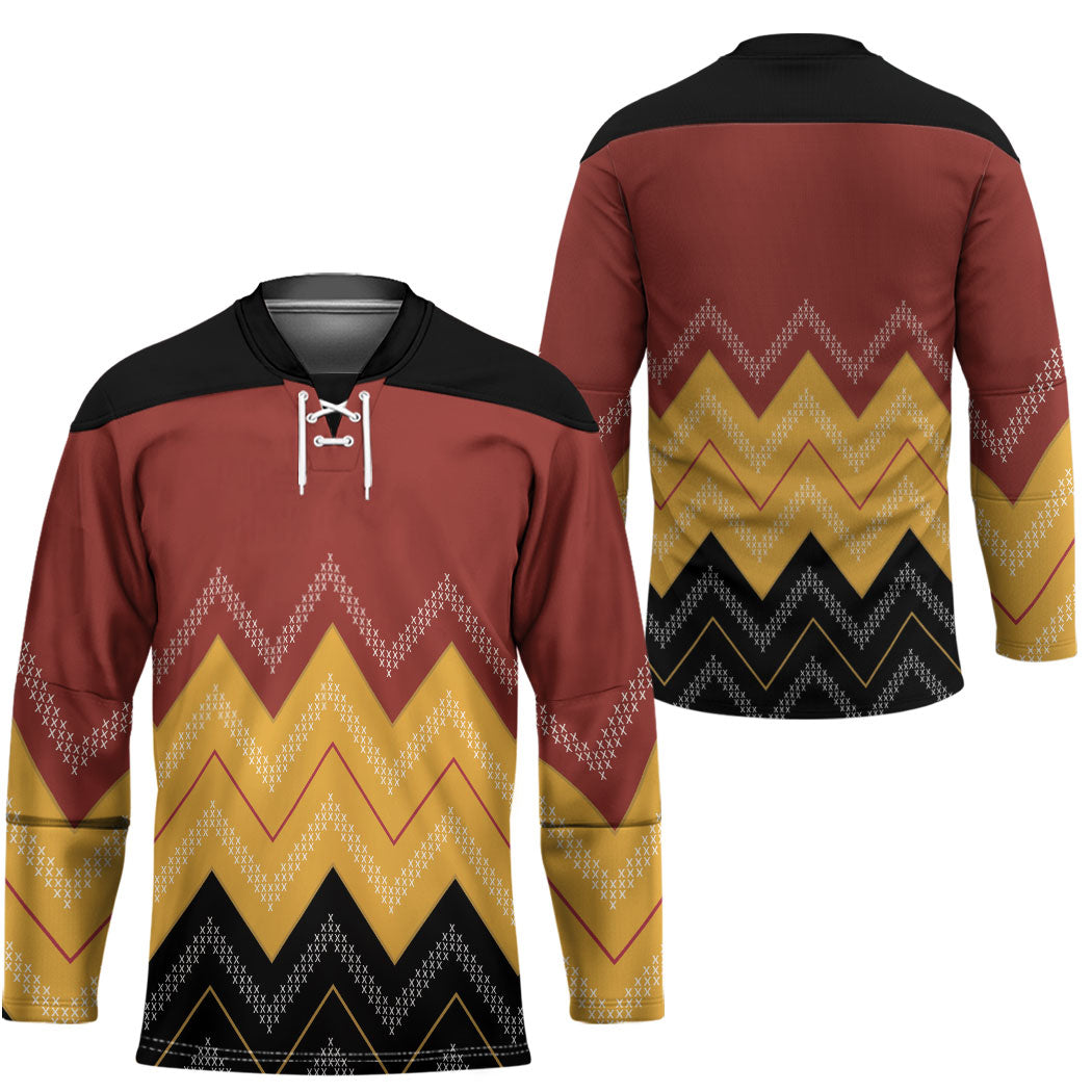 Kaokao Maori Tukutuku Inspired New Zealand Hockey Jersey