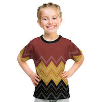 Kaokao Maori Tukutuku Inspired New Zealand Kid T Shirt