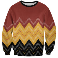 Kaokao Maori Tukutuku Inspired New Zealand Sweatshirt LT14 Unisex Multicolor - Polynesian Pride
