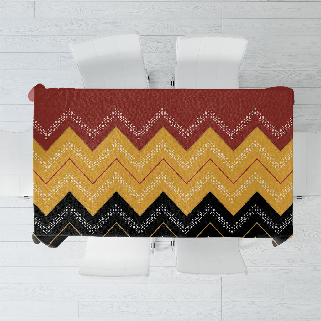 Kaokao Maori Tukutuku Inspired New Zealand Tablecloth