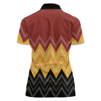 Kaokao Maori Tukutuku Inspired New Zealand Women Polo Shirt LT14 - Polynesian Pride