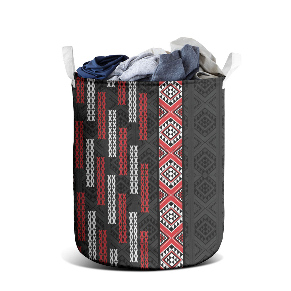 Roimata Toroa Maori Taniko Inspired New Zealand Laundry Basket LT14 - Polynesian Pride