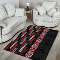 Roimata Toroa Maori Taniko Inspired New Zealand Area Rug LT14 - Polynesian Pride