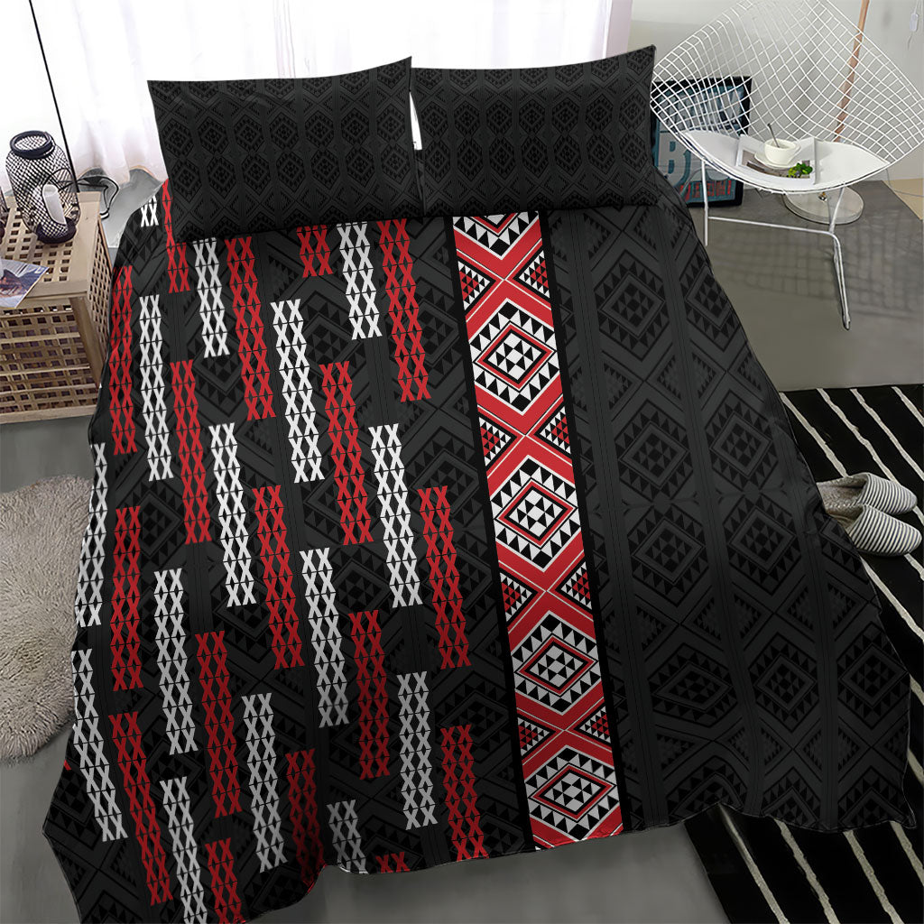 Roimata Toroa Maori Taniko Inspired New Zealand Bedding Set LT14 - Polynesian Pride