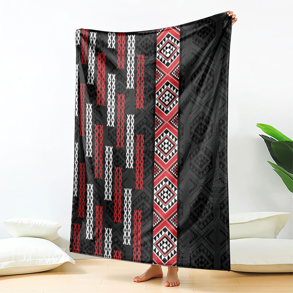 Roimata Toroa Maori Taniko Inspired New Zealand Blanket LT14 - Polynesian Pride