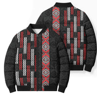 Roimata Toroa Maori Taniko Inspired New Zealand Bomber Puffer Jacket LT14 - Polynesian Pride