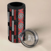 Roimata Toroa Maori Taniko Inspired New Zealand 4 in 1 Can Cooler Tumbler LT14 - Polynesian Pride