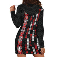 Roimata Toroa Maori Taniko Inspired New Zealand Hoodie Dress LT14 - Polynesian Pride