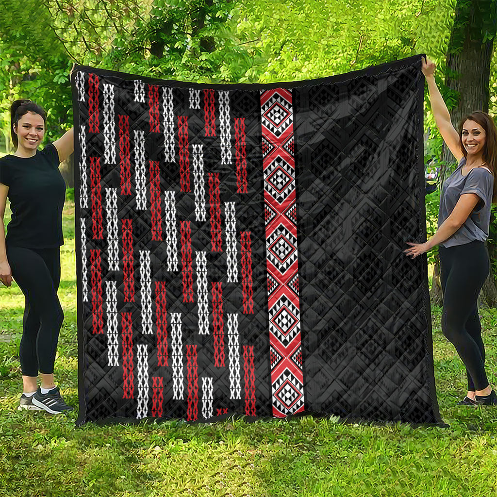 Roimata Toroa Maori Taniko Inspired New Zealand Quilt LT14 - Polynesian Pride
