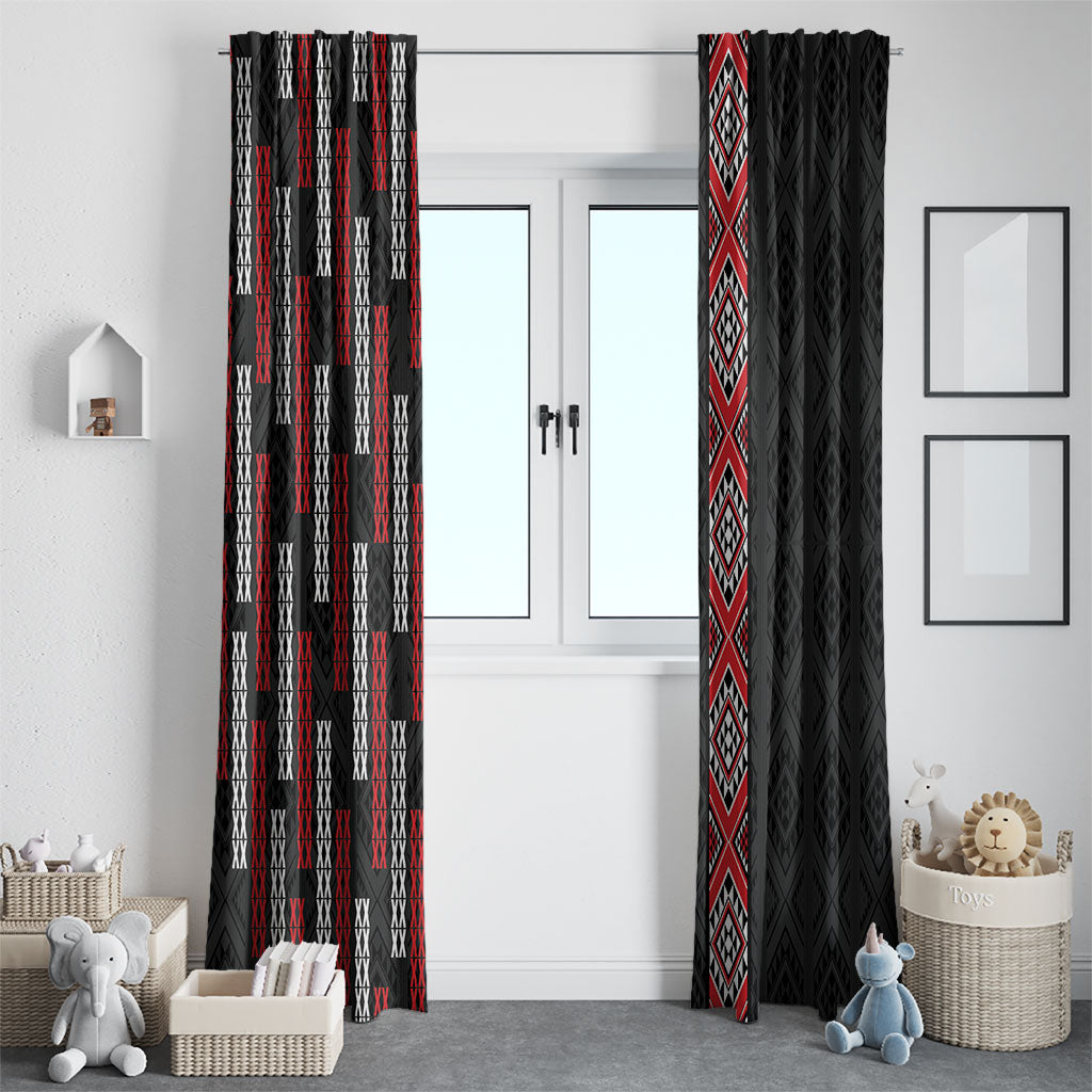 Roimata Toroa Maori Taniko Inspired New Zealand Window Curtain LT14 - Polynesian Pride