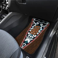 New Zealand Whakairo Car Mats Tiki Maori Carving Taniko Motifs LT14 - Polynesian Pride