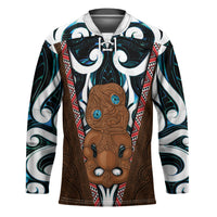 New Zealand Whakairo Hockey Jersey Tiki Maori Carving Taniko Motifs LT14 Unisex Multicolor - Polynesian Pride