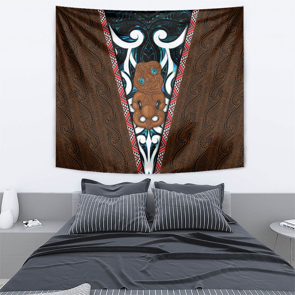 New Zealand Whakairo Tapestry Tiki Maori Carving Taniko Motifs LT14 - Polynesian Pride