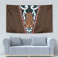 New Zealand Whakairo Tapestry Tiki Maori Carving Taniko Motifs LT14 - Polynesian Pride