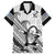 Fiji Tapa Rugby Family Matching Long Sleeve Bodycon Dress and Hawaiian Shirt Flying Fijian 2023 World Cup With Dabbing Ball LT14 Dad's Shirt - Short Sleeve White - Polynesian Pride