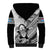 Fiji Tapa Rugby Sherpa Hoodie Flying Fijian 2023 World Cup With Dabbing Ball LT14 - Polynesian Pride