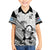 Custom Fiji Tapa Rugby Family Matching Mermaid Dress and Hawaiian Shirt Flying Fijian 2023 World Cup With Dabbing Ball LT14 Son's Shirt White - Polynesian Pride