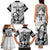 Custom Fiji Tapa Rugby Family Matching Tank Maxi Dress and Hawaiian Shirt Flying Fijian 2023 World Cup With Dabbing Ball LT14 - Polynesian Pride