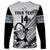 Custom Fiji Tapa Rugby Long Sleeve Shirt Flying Fijian 2023 World Cup With Dabbing Ball LT14 - Polynesian Pride