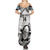 Custom Fiji Tapa Rugby Summer Maxi Dress Flying Fijian 2023 World Cup With Dabbing Ball LT14 - Polynesian Pride