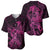 Polynesia Breast Cancer Awareness Baseball Jersey No One Fights Alone Pink Ribbon With Butterfly LT14 - Polynesian Pride