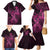 Polynesia Breast Cancer Awareness Family Matching Mermaid Dress and Hawaiian Shirt No One Fights Alone Pink Ribbon With Butterfly LT14 - Polynesian Pride