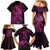 Polynesia Breast Cancer Awareness Family Matching Mermaid Dress and Hawaiian Shirt No One Fights Alone Pink Ribbon With Butterfly LT14 - Polynesian Pride