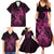 Polynesia Breast Cancer Awareness Family Matching Summer Maxi Dress and Hawaiian Shirt No One Fights Alone Pink Ribbon With Butterfly LT14 - Polynesian Pride