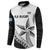 Custom Fiji Rugby Button Sweatshirt Go Champions Fijian Tapa Cloth