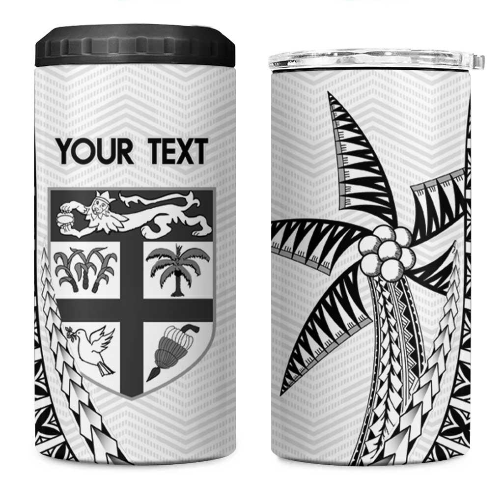 Custom Fiji Rugby Can Cooler Tumbler Go Champions Fijian Tapa Cloth