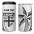 Custom Fiji Rugby Can Cooler Tumbler Go Champions Fijian Tapa Cloth