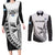 Custom Fiji Rugby Couples Matching Long Sleeve Bodycon Dress and Long Sleeve Button Shirt Go Champions Fijian Tapa Cloth