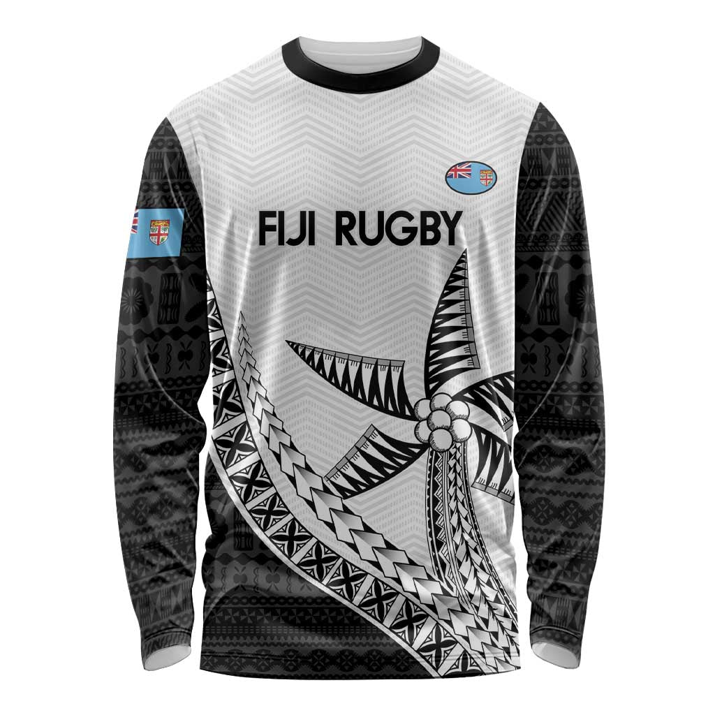 Custom Fiji Rugby Long Sleeve Shirt Go Champions Fijian Tapa Cloth