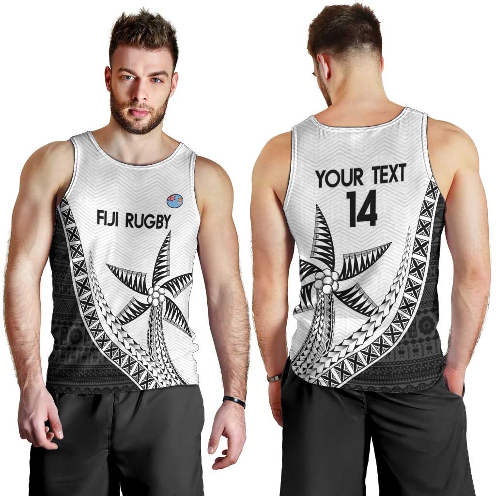Custom Fiji Rugby Men Tank Top Go Champions Fijian Tapa Cloth LT14 - Polynesian Pride