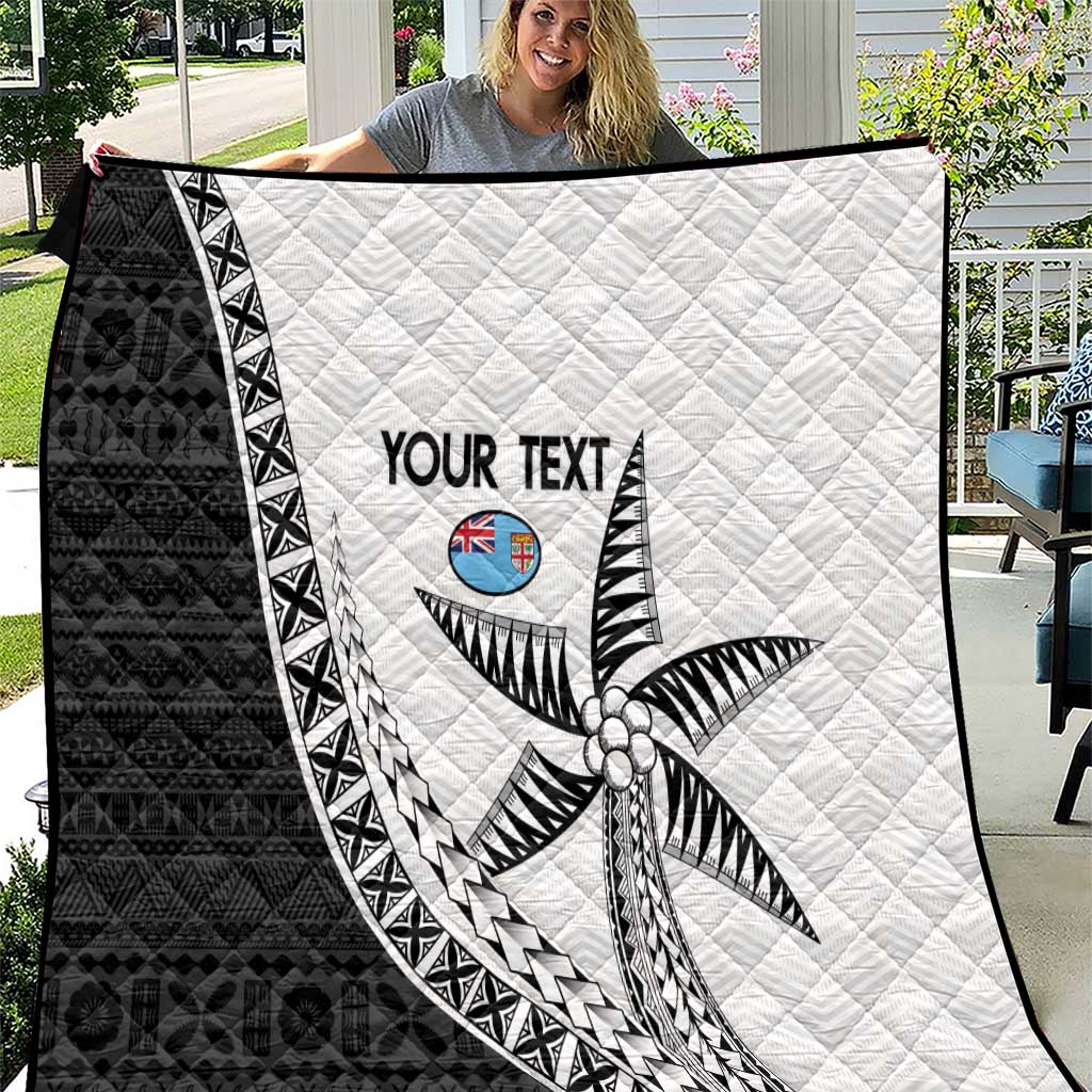 Custom Fiji Rugby Quilt Go Champions Fijian Tapa Cloth