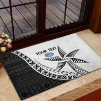 Custom Fiji Rugby Rubber Doormat Go Champions Fijian Tapa Cloth LT14 - Polynesian Pride