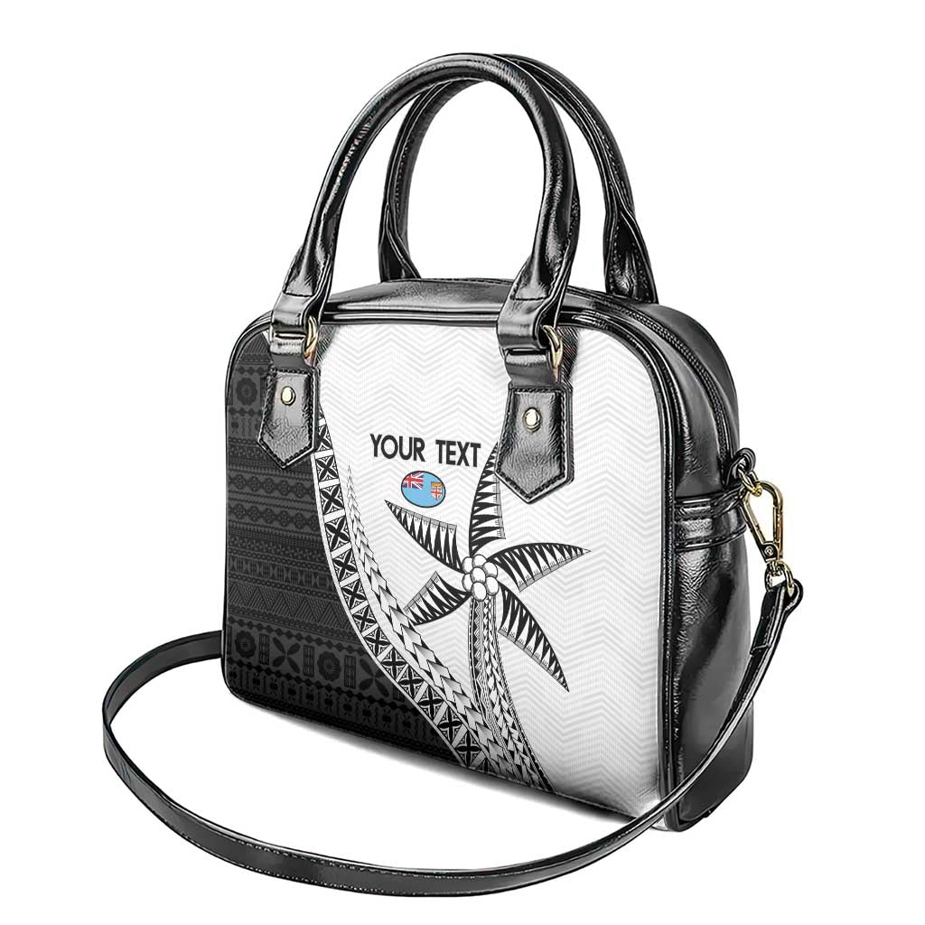 Custom Fiji Rugby Shoulder Handbag Go Champions Fijian Tapa Cloth